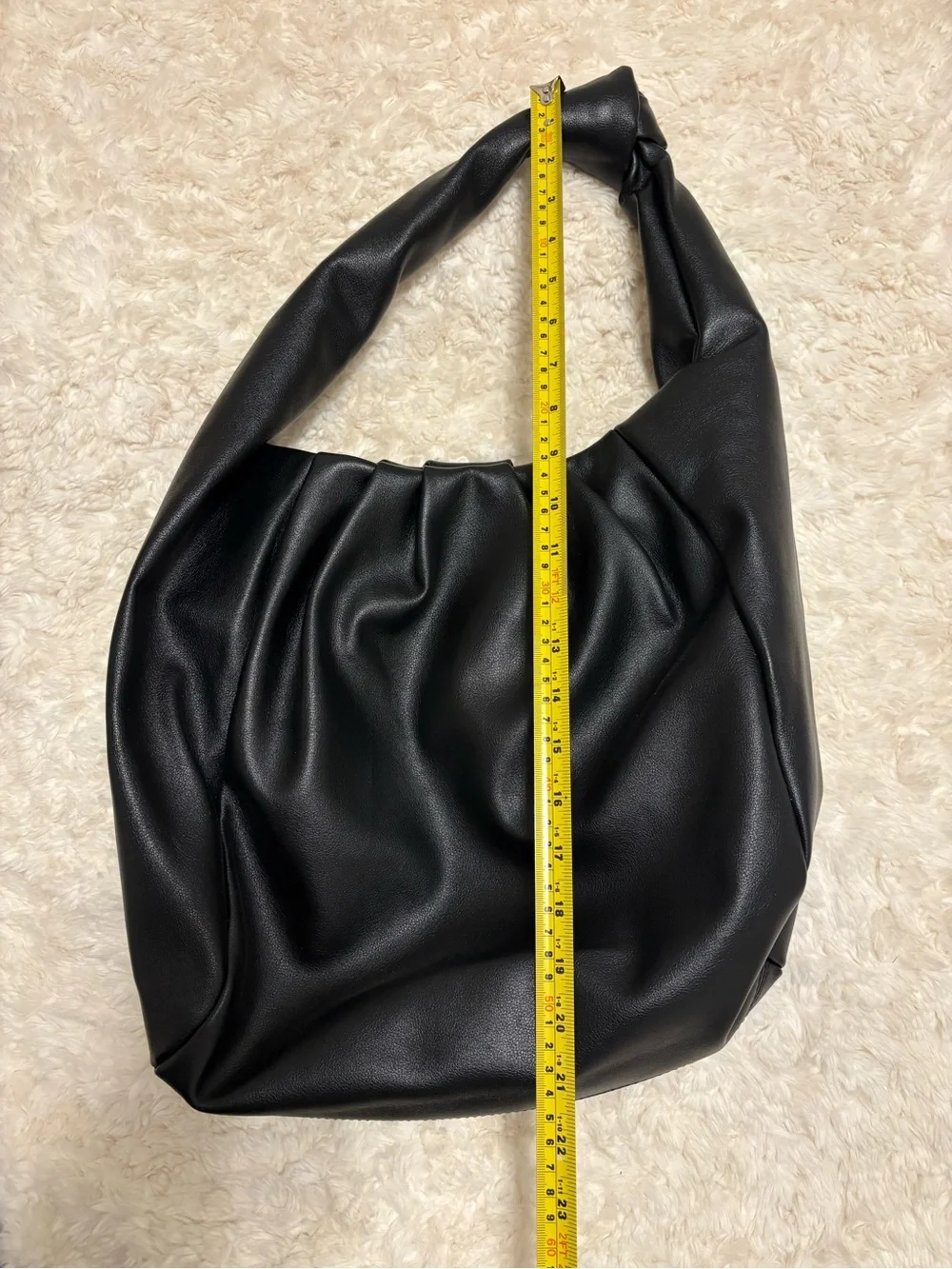 ASOS Black Knotted-Handle Hobo Bag